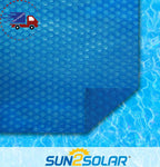 sun2solar blue 24-foot round solar cover | 800 series style | heat retaining bla