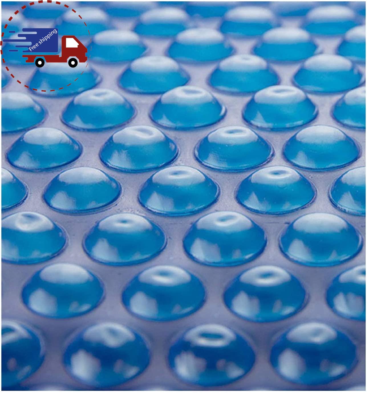 sun2solar blue 24-foot round solar cover | 800 series style | heat retaining bla