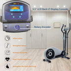 GOELLIPTICAL V-200T Standard Stride 17” Programmable Elliptical Exercise Cross Trainer Machine for Cardio Fitness Strength Conditioning Workout at Home or Gym