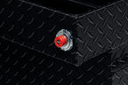 Saddle Truck Tool Box Aluminum Full Extra Wide Gloss Black