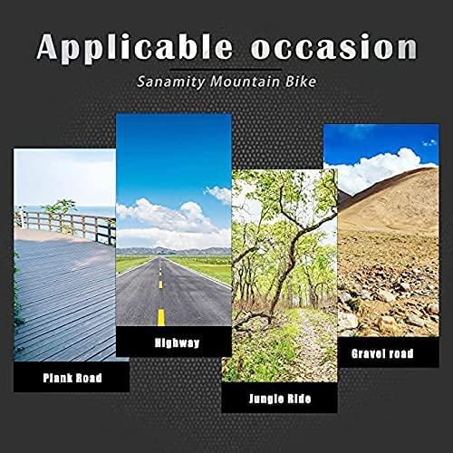 MXXJJ Folding 24'' Wheels Mountain Bike,21-Speed Full Suspension MTB Bicycle,3 Knife Wheel Mountain Bikes,High Carbon Steel Frame,Twist Shifters,Dual Disc Brakes,Outroad Bicycle for Men Women
