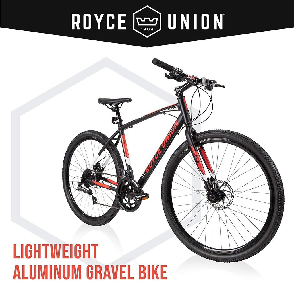 Royce Union Men's' Gravel Bike 27.5" or 700c Wheels, Lightweight Aluminum w/