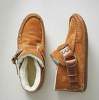 Ladies Sewing Leopard Ankle Boots