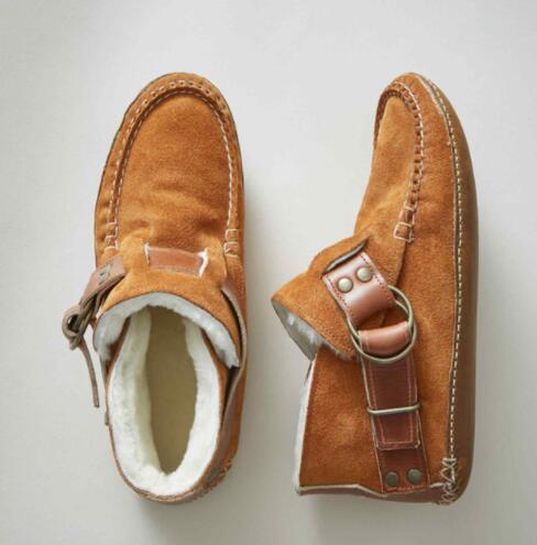 Ladies Sewing Leopard Ankle Boots