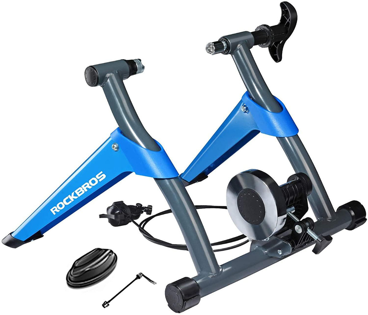 ROCKBROS Bike Trainer Stand for Indoor Riding Bicycle Exercise Magnetic Stand for Road Mountain Bikes (26-28” Wheel)