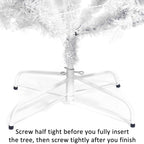 7.5ft Pre-Lit Hinged Full Fir Artificial Christmas Tree w/ 1,096 Branch Tips, 360 Led Lights, Foldable Metal Stand, Holiday Decoration