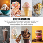 CREAMi Scoop & Swirl Ice Cream and Soft Serve Maker, Oprah's Favorite Things 2025, 13 Programs, Soft Serve Handle & (4) CREAMi 2-in-1 16oz Pints, Gift for Kids & ALL ages, NC701
