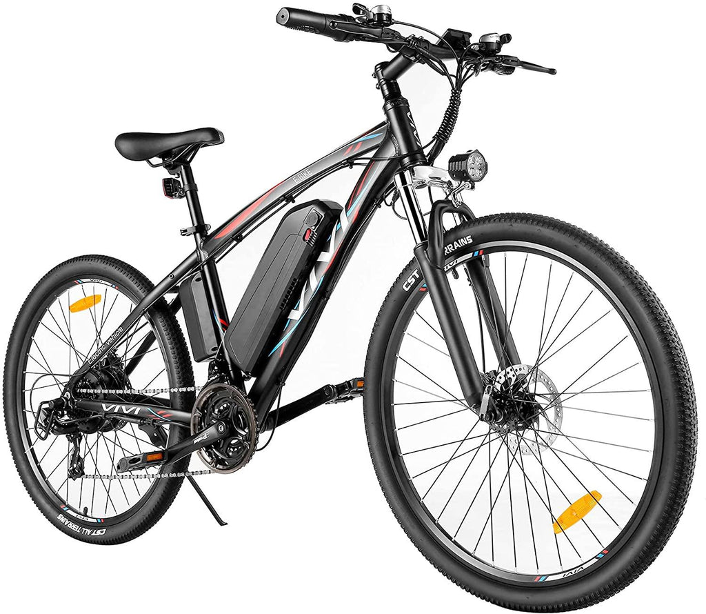 VIVI 27.5'' Electric Bike, Electric Mountain Bike, 22MPH 500W Ebike, Electric Bike for Adults with Removable 48V 10Ah Battery,  21 Speed
