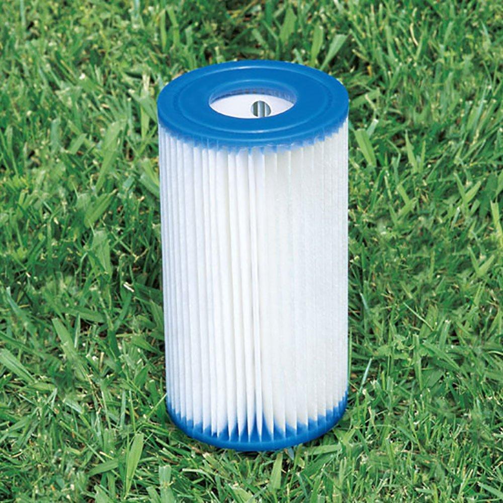 intex 12' x 30" metal frame round pool (2 pack) &amp; replacement cartridge (6 pack)