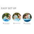 intex 12' x 30" metalframe round pool (2 pack) &amp; replacement cartridge (12 pack)
