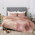 Chelsea Victoria Rose Gold Marble Comforter by Deny s