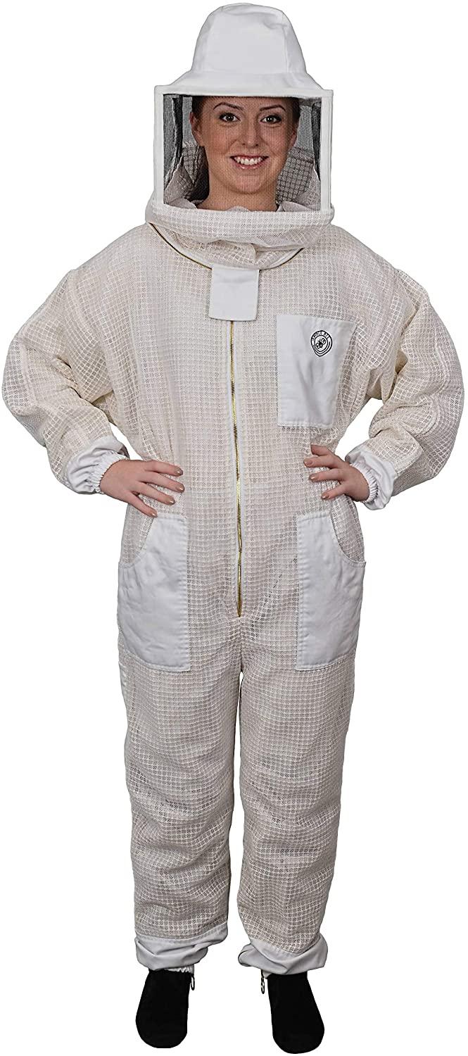 humble bee 422 aero beekeeping suit, large, field tan