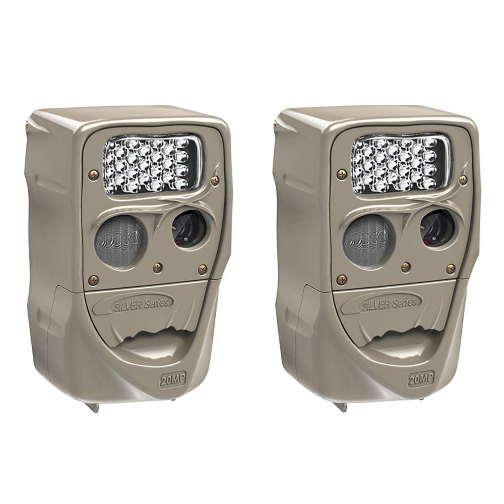 Power House 20 MP Super Simple Setup Silver Flash Trail Camera (2-Pack)