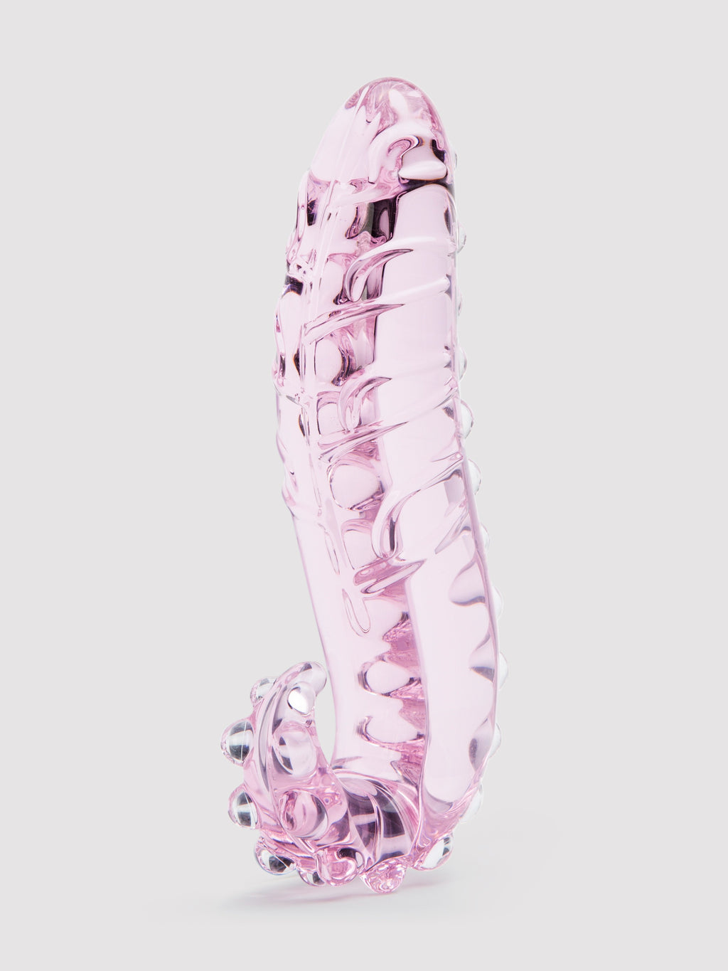 Lovehoney Tentacle Textured Sensual Glass Dildo, Pink