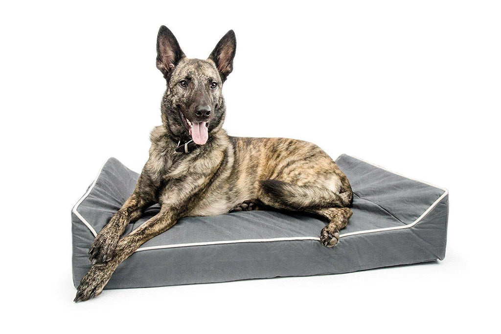 Dog Bed- Chew Resistant, Memory Foam, Washable Cover, Waterproof Liner - Durable Premium Dog Bed