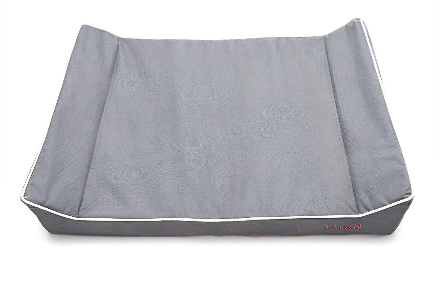 Dog Bed- Chew Resistant, Memory Foam, Washable Cover, Waterproof Liner - Durable Premium Dog Bed
