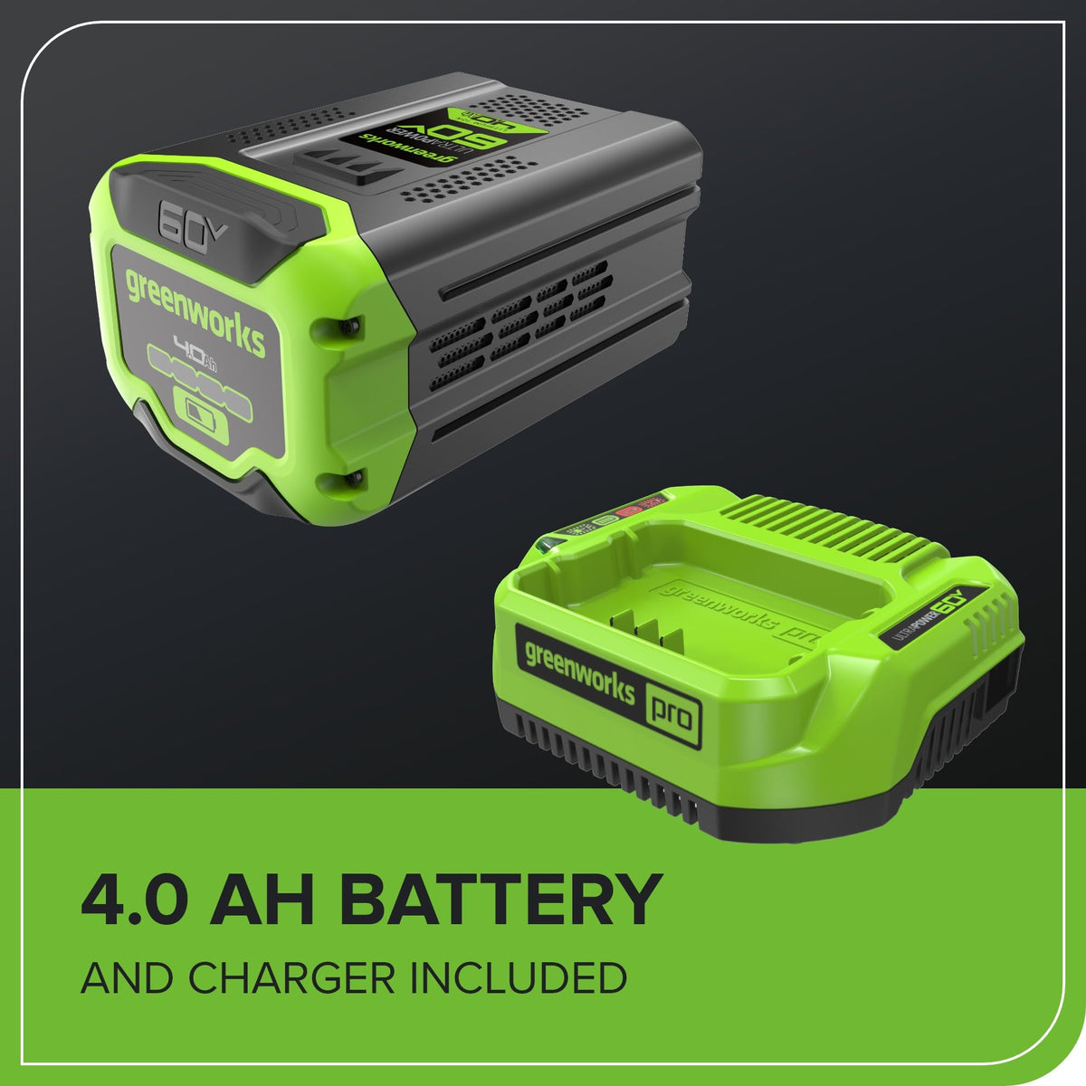 60V 17" Brushless Cordless Push Lawn Mower, 2-in-1 Mulching/Bagging, 4.0Ah Battery and 3A Charger(40min Runtime)