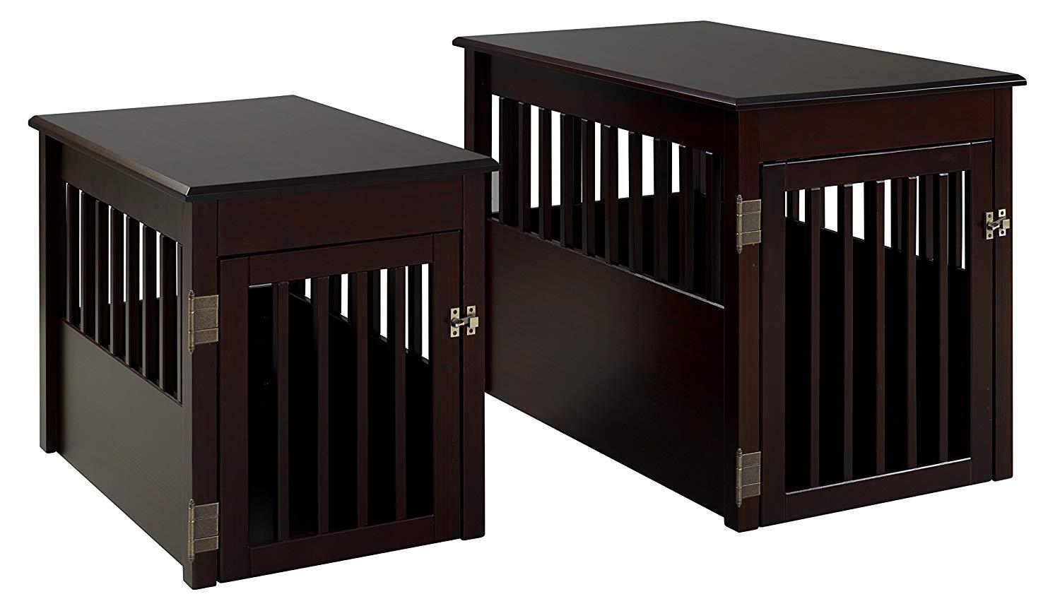 BarkPet Crate End Table - Cappuccino Finish