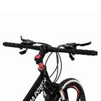 Sokhug Outroad Mountain Bike 26-In. Wheel 21 Speed 6 Spoke Double Disc Brake Bicycle for Adult or Teens, Black