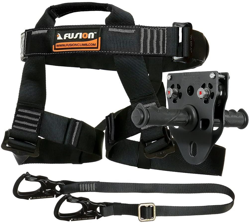 Fusion Climb Tactical Edition Adults Commercial Zip Line Kit Harness/Lanyard/Trolley Bundle FTK-A-HLT-12