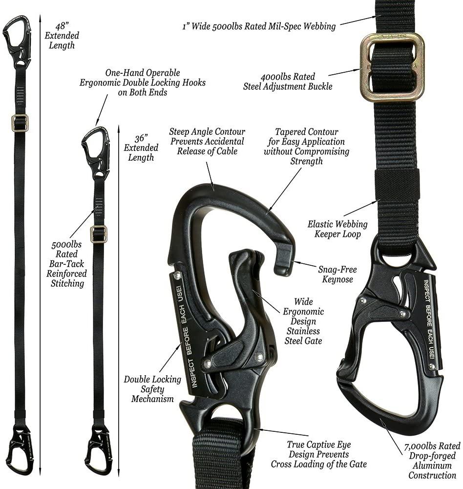 Fusion Climb Tactical Edition Adults Commercial Zip Line Kit Harness/Dual Lanyard/Trolley/Helmet Bundle FTK-A-HLLTH-12