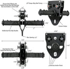 Fusion Climb Tactical Edition Adults Commercial Zip Line Kit Harness/Dual Lanyard/Trolley/Helmet Bundle FTK-A-HLLTH-12