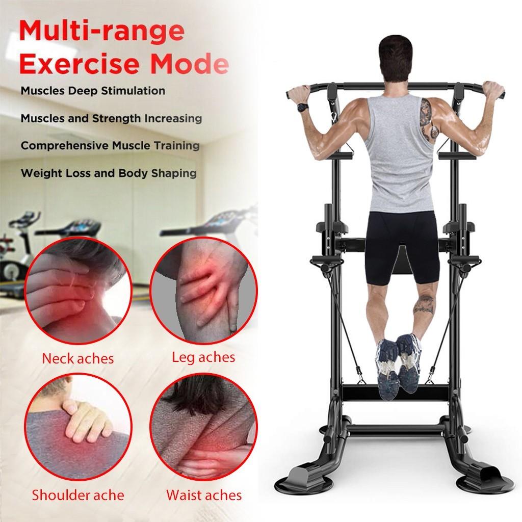Dip Station Chin Up Bar Core Power Tower Pull Push Home Gym Fitness Equipment