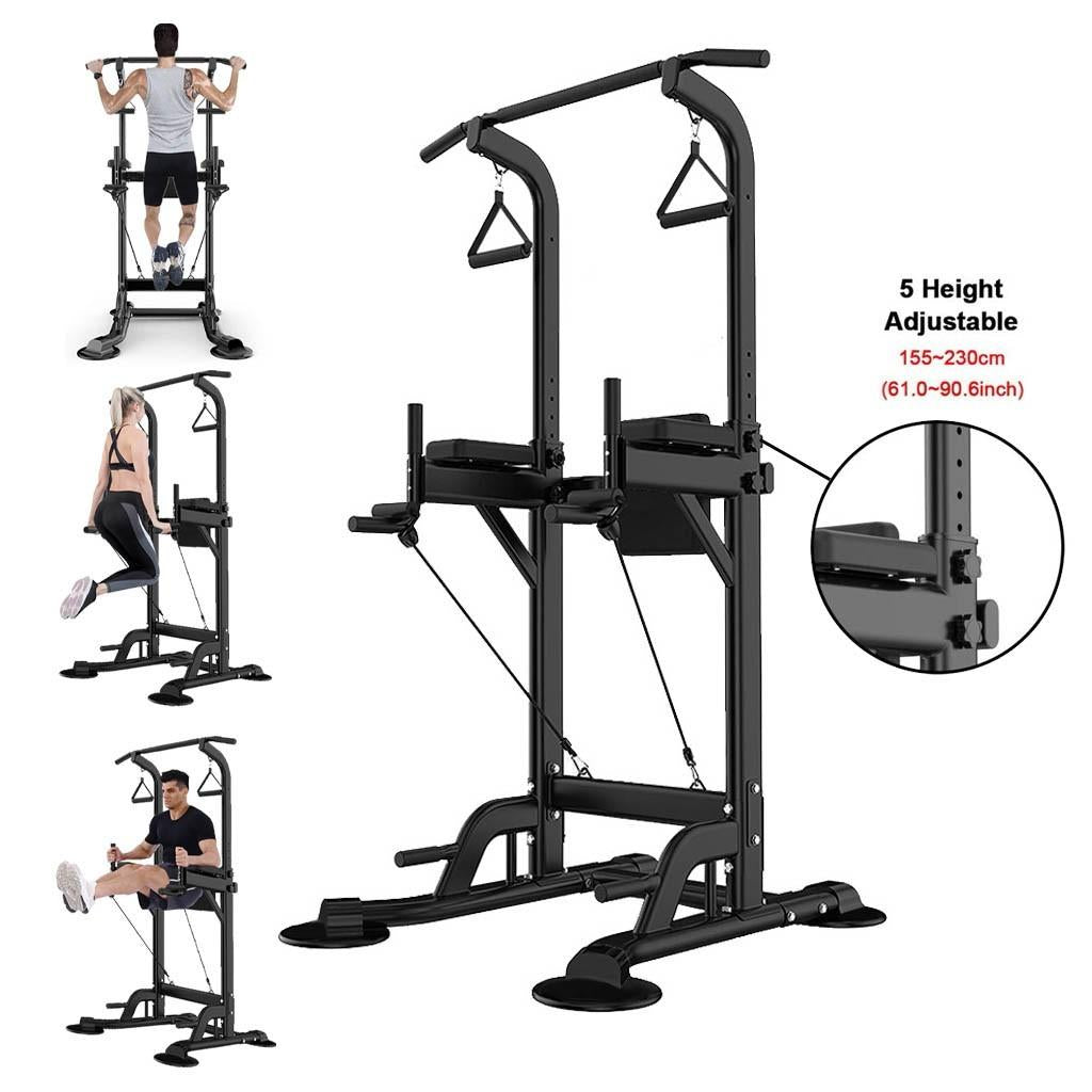Dip Station Chin Up Bar Core Power Tower Pull Push Home Gym Fitness Equipment