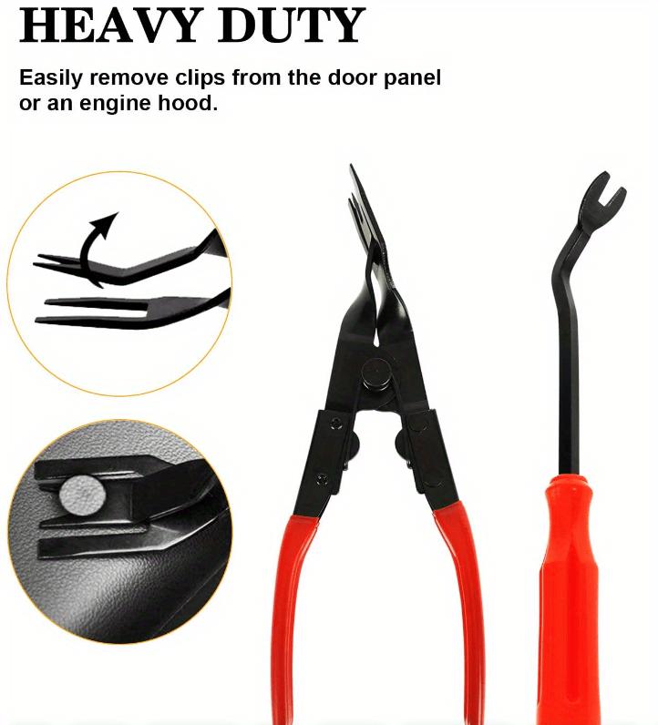 1pc/2pcs Car Fastener Removal Tool Trim Dash Removal Rivet Clips Car Door Panel Installer Cover Car Trim Screwdriver