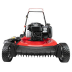 Push Lawn Mower High Rear Wheels Gas Walk Behind 21-Inch 140cc 500e