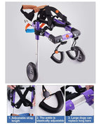 WANXJM Dog Wheelchair Back Limb Rehabilitation Aid, Adjustable Hind Legs Disability Moped, for Aging, Injured, Arthritis Pet