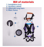 WANXJM Dog Wheelchair Back Limb Rehabilitation Aid, Adjustable Hind Legs Disability Moped, for Aging, Injured, Arthritis Pet