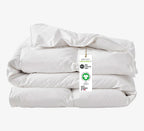 Delara 3IN1 Down Alternative Lightweight Duvet Insert Detachable 300TC Organic Cotton Cover 8 Corner Tabs Baffle Box Construction Comforter, 350GSM+350GSM,700GSM