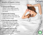 Delara 3IN1 Down Alternative Lightweight Duvet Insert Detachable 300TC Organic Cotton Cover 8 Corner Tabs Baffle Box Construction Comforter, 350GSM+350GSM,700GSM