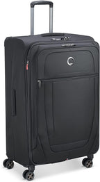 Helium DLX Softside Expandable Luggage with Spinner Wheels, Black, Checked-Large 29 Inch