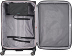 Helium DLX Softside Expandable Luggage with Spinner Wheels, Black, Checked-Large 29 Inch