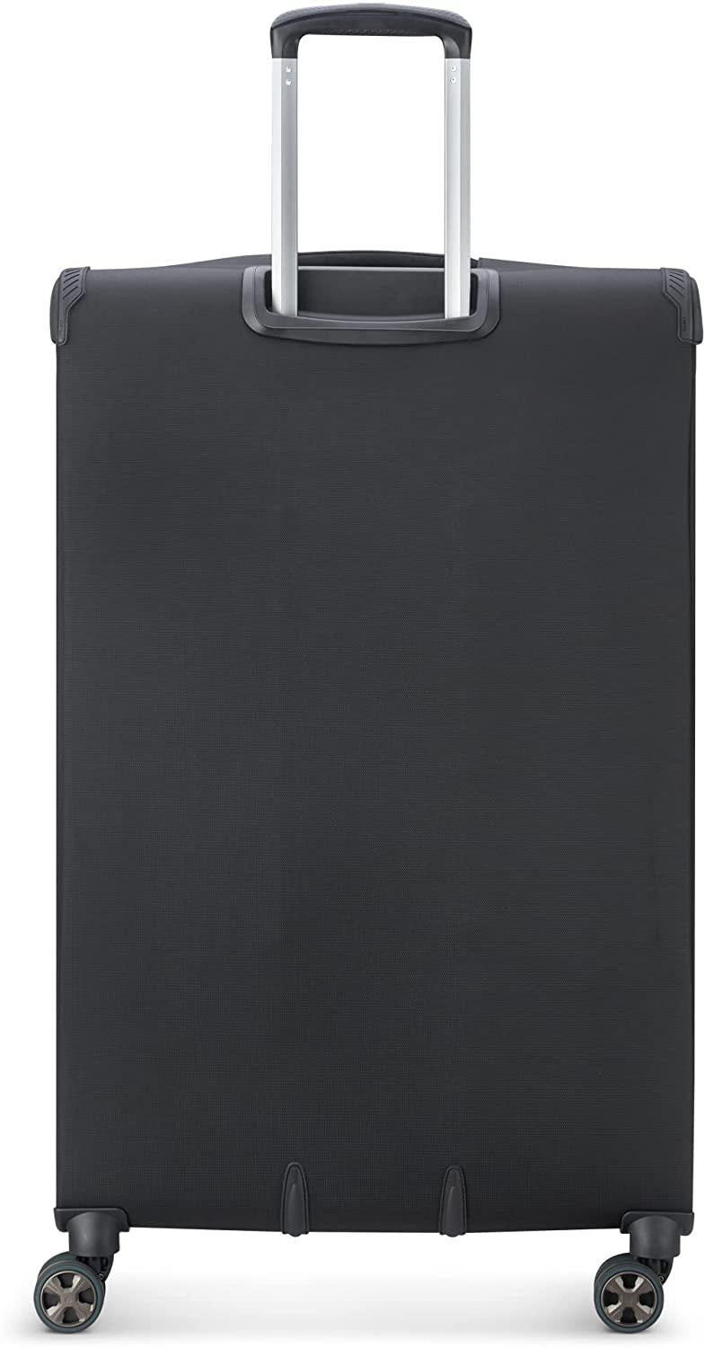 Helium DLX Softside Expandable Luggage with Spinner Wheels, Black, Checked-Large 29 Inch