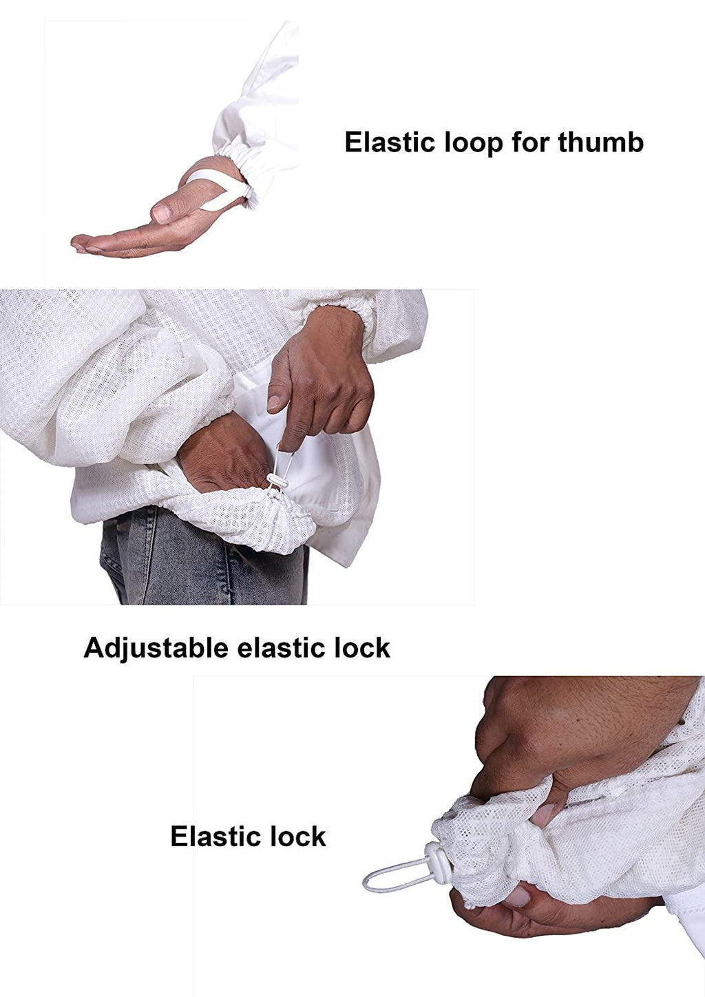 beeattire ventilated bee jacket - 3 layer mesh body comfort - sting less protection with easy access veil ykk zippers beekeeping ventilated jacket beekeeping vail jacket beekeeper costume adult 6xl