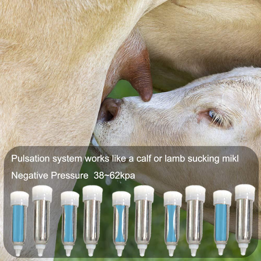nother cow milker machine electric,pulsation vacuum pump cow milker, automatic portable livestock milking equipment,us standard. (for cow 3l)