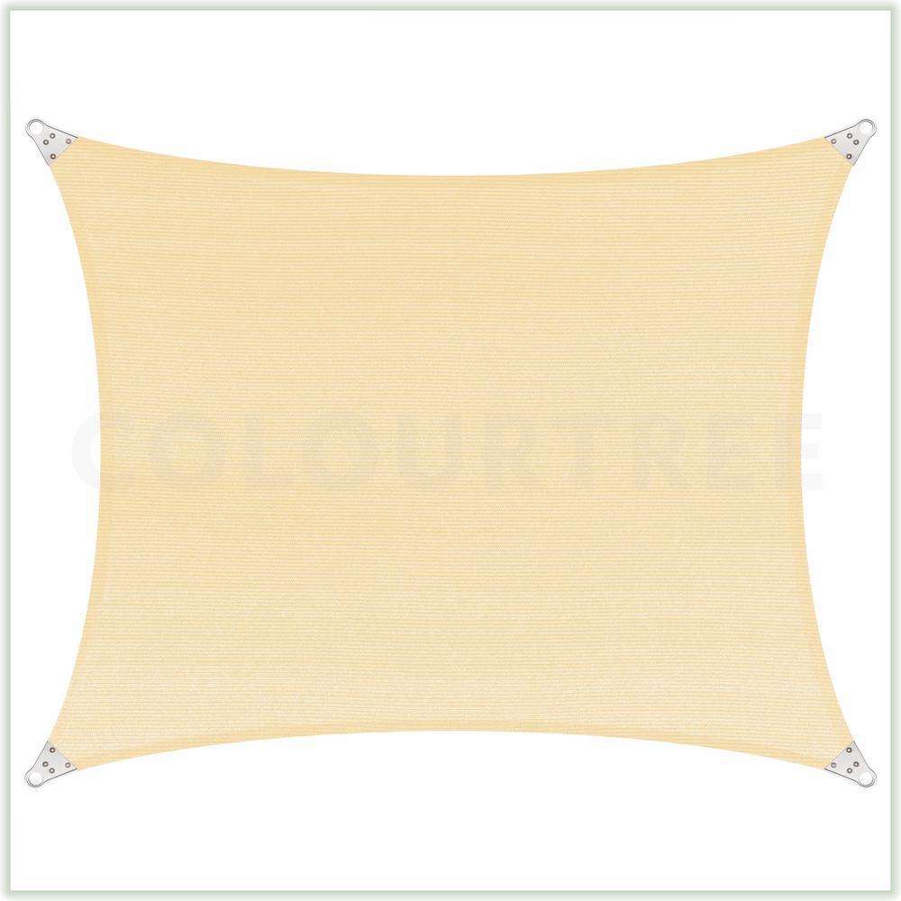 20 ft. x 16 ft. 260 GSM Reinforced (Super Ring) BeiRectangle Sun Shade Sail
