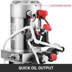 4 Quart Double Acting Hydraulic Pump Dump Trailer Crane P Power Unit