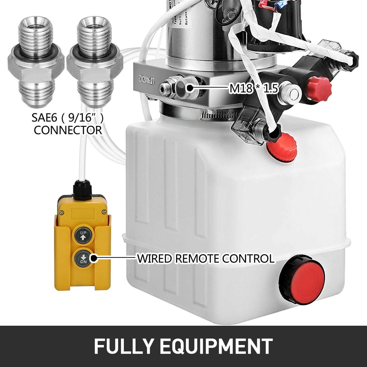 4 Quart Double Acting Hydraulic Pump Dump Trailer Crane P Power Unit