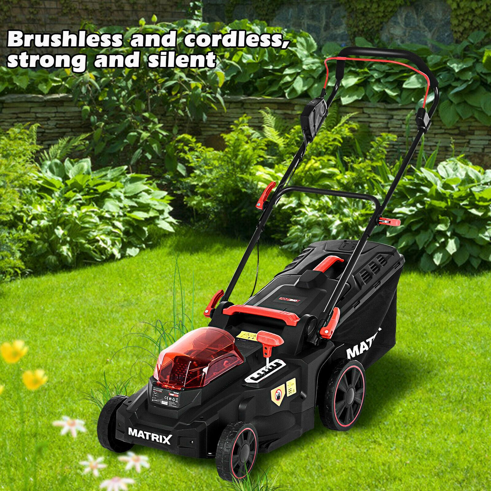 Lawn Mower Electric Lawn Mower Cordless Push Lawn Mowers Twin Force 2 Battery