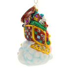 Christopher Radko HOMESPUN FUN Glass Farmer Santa Animals 1018936