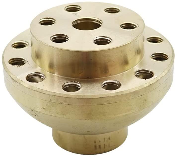 YFQHDD 1Pc 1" 1.5" Brass Adjustable Three-Layer Flower Fountain Spray Head Center Straight Scattering Sprinklers Landscape Fountains (Size : 1 inch)