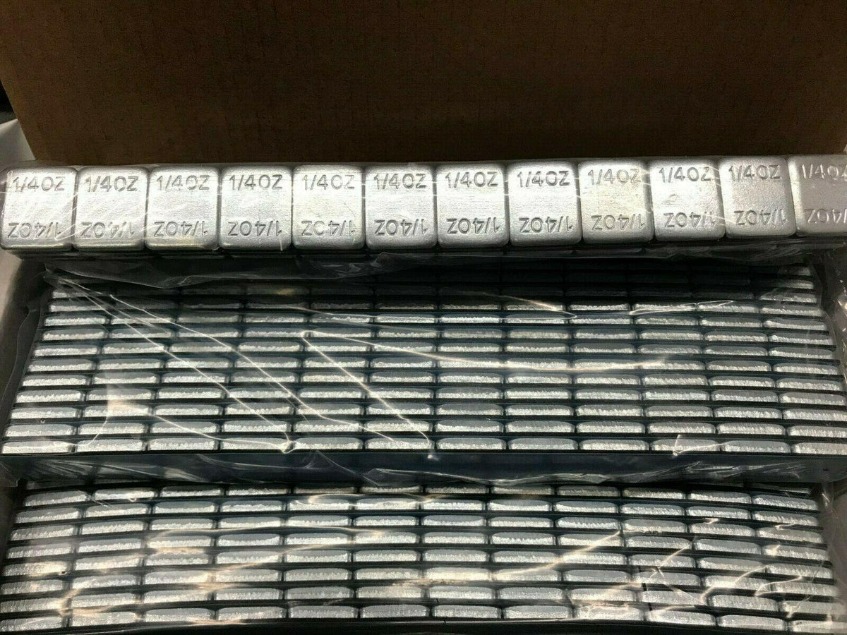 360 pieces Stick on Self Adhesive Wheel Weights Zinc Quoted - 1/4oz or .25 ounce