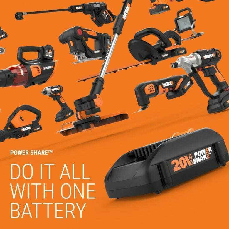 Nitro WG751.3 40V Power Share 20” Brushless Motor with Two 4.0Ah Batteries