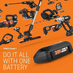 Nitro WG751.3 40V Power Share 20” Brushless Motor with Two 4.0Ah Batteries