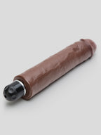 King Cock Whisper Quiet Realistic Dildo Vibrator 10 Inch, Flesh Brown | Flesh Brown