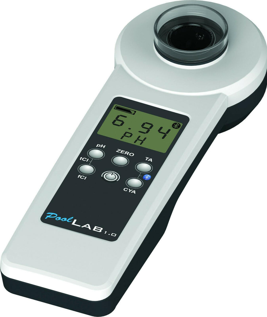 poollab1.0 - electronic swimming pool water test kit with bluetooth